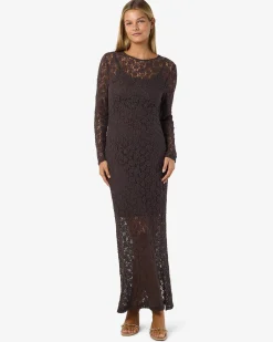 NMMIRIAM L/S MAXI LACE DRESS