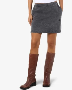 NMOREGON MID RISE DENIM SKIRT