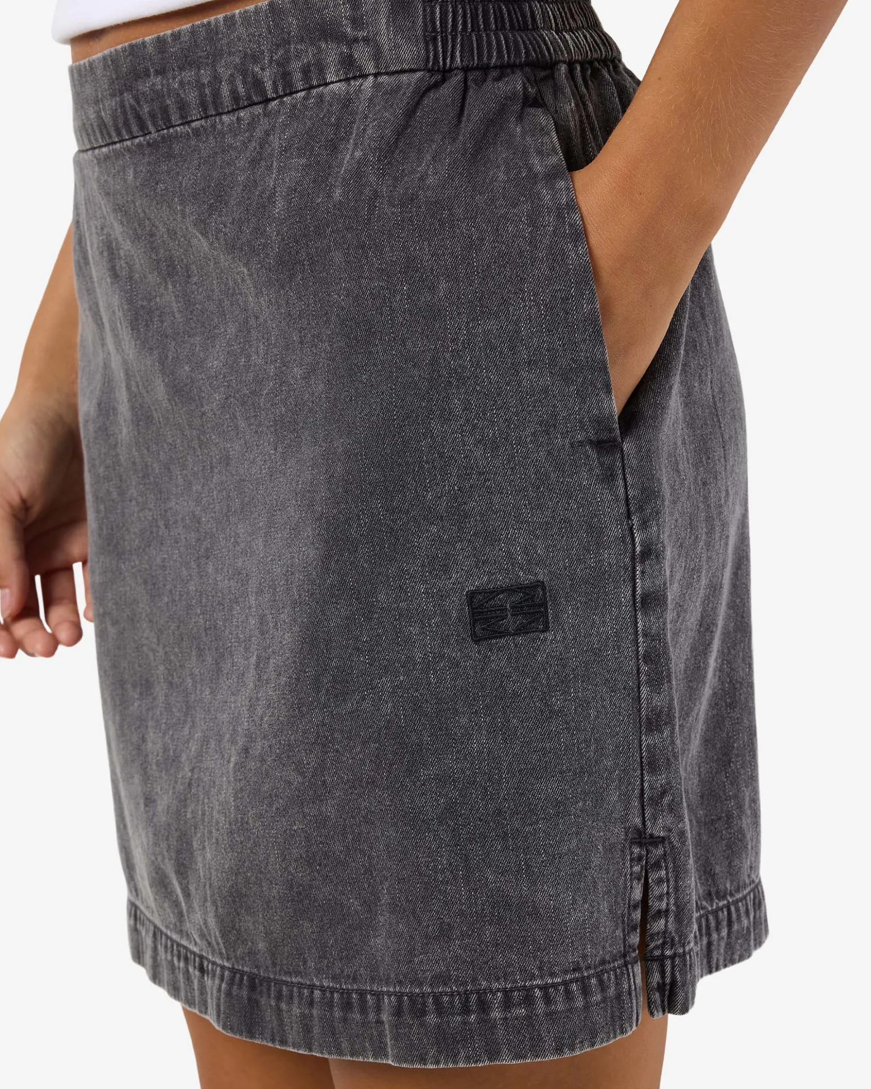 NMOREGON MID RISE DENIM SKIRT