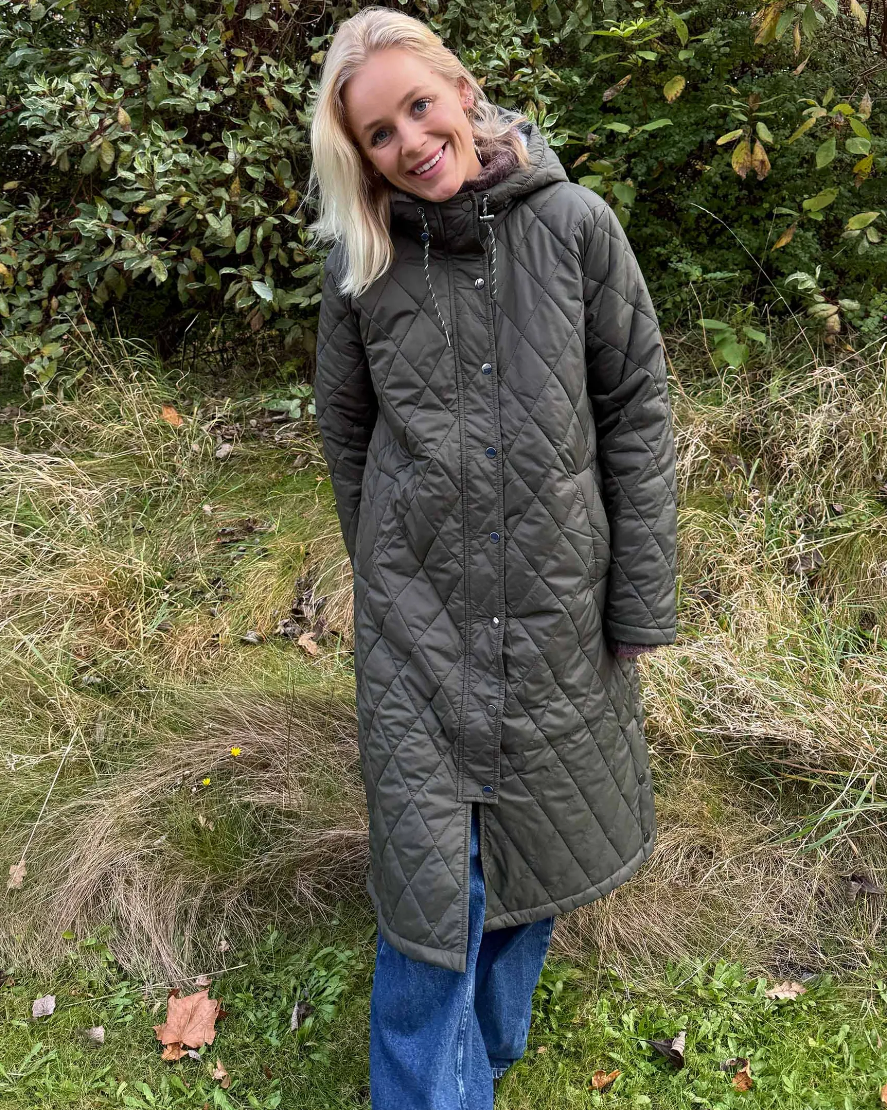 OBJAMANDA LONG QUILT COAT