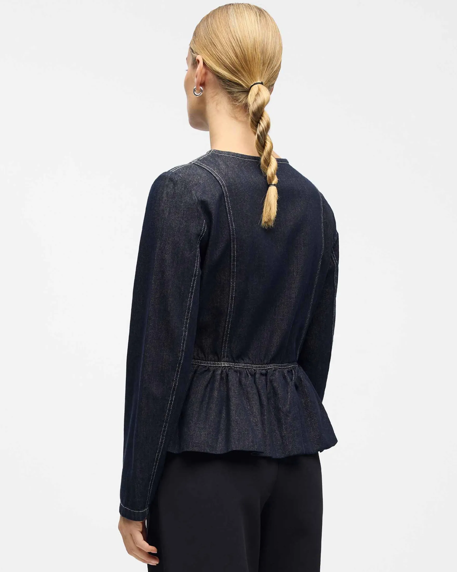 Objanita ls denim blazer