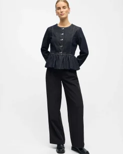 Objanita ls denim blazer