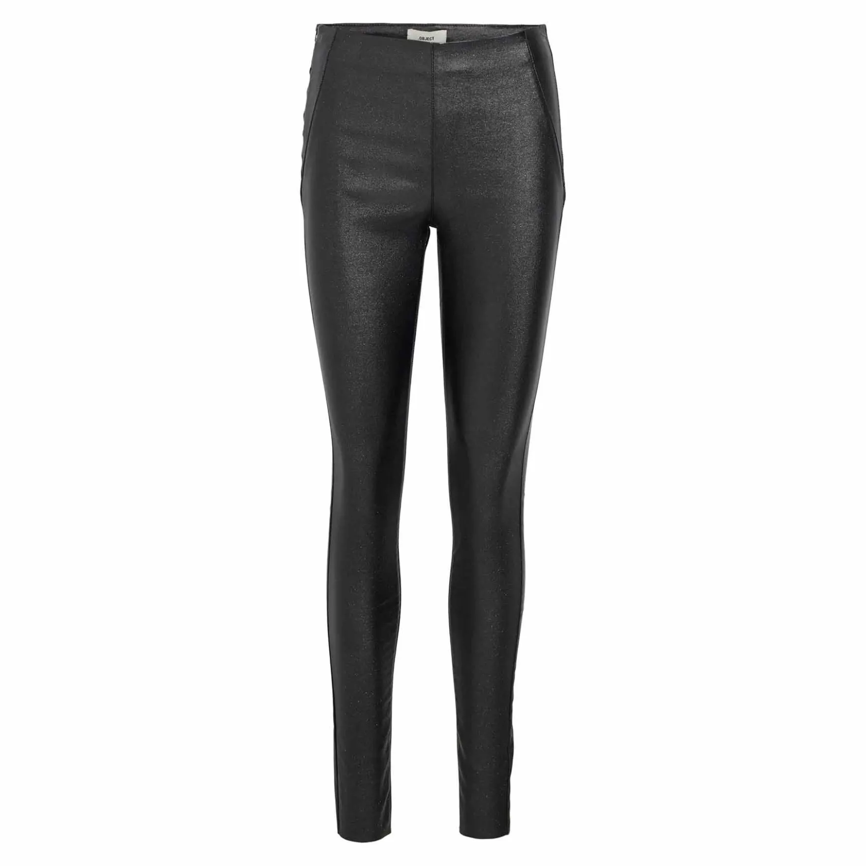 Objbelle coated glitter leggings