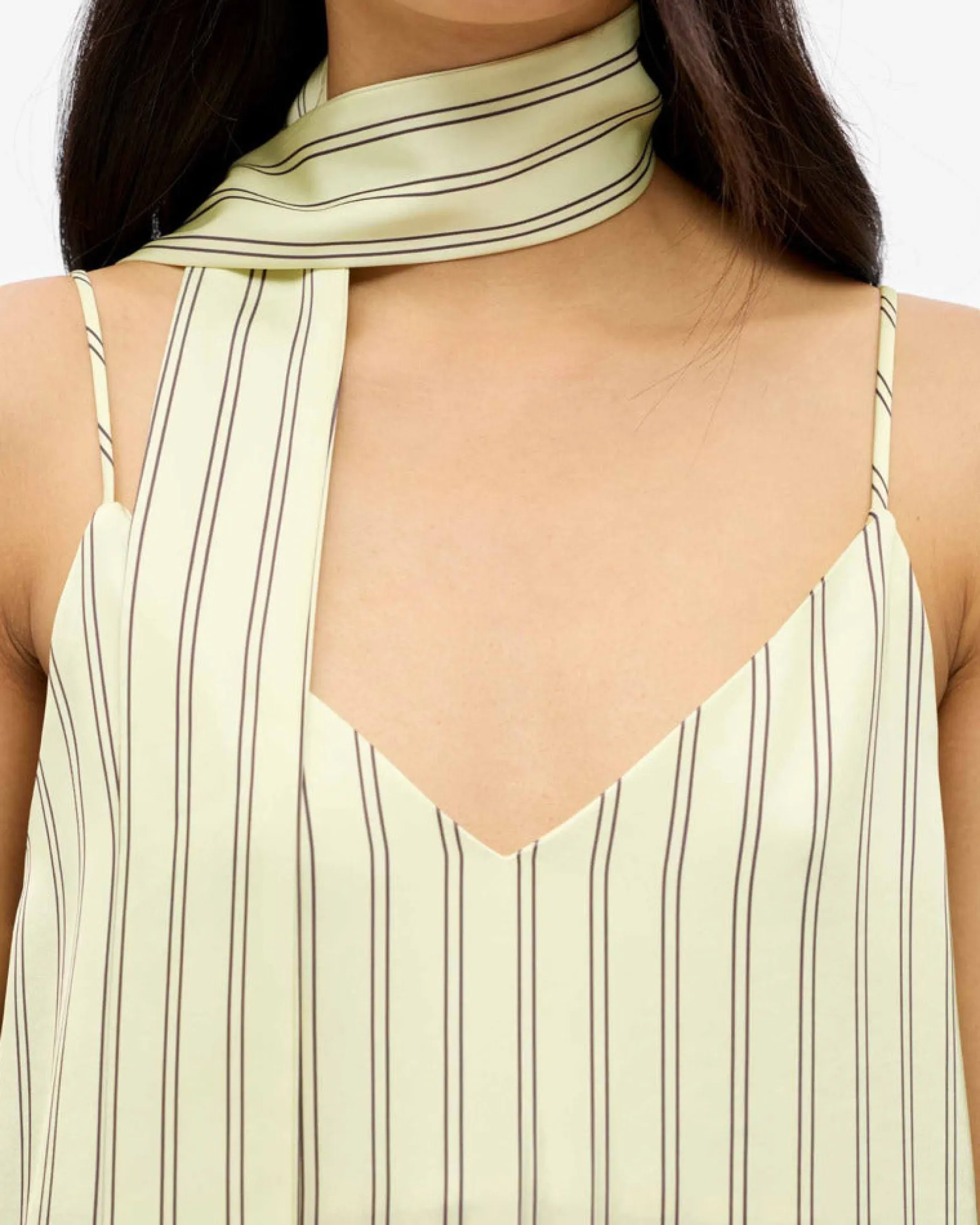 OBJCHILLI S/L LONG SLIP DRESS