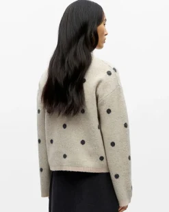 OBJDOTSY L/S LO KNIT PULLOVER