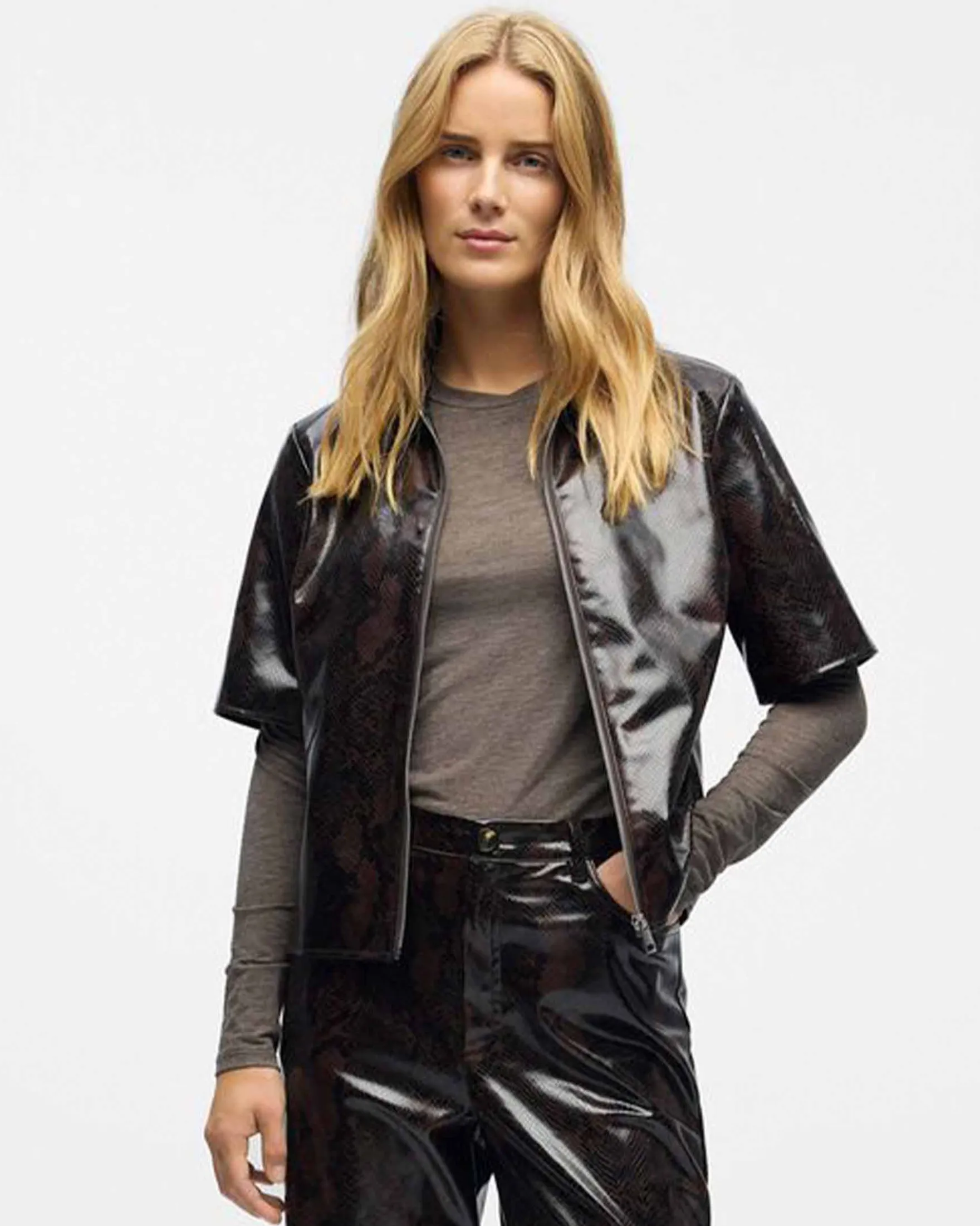 OBJEBBA S/S LO SNAKE TOP