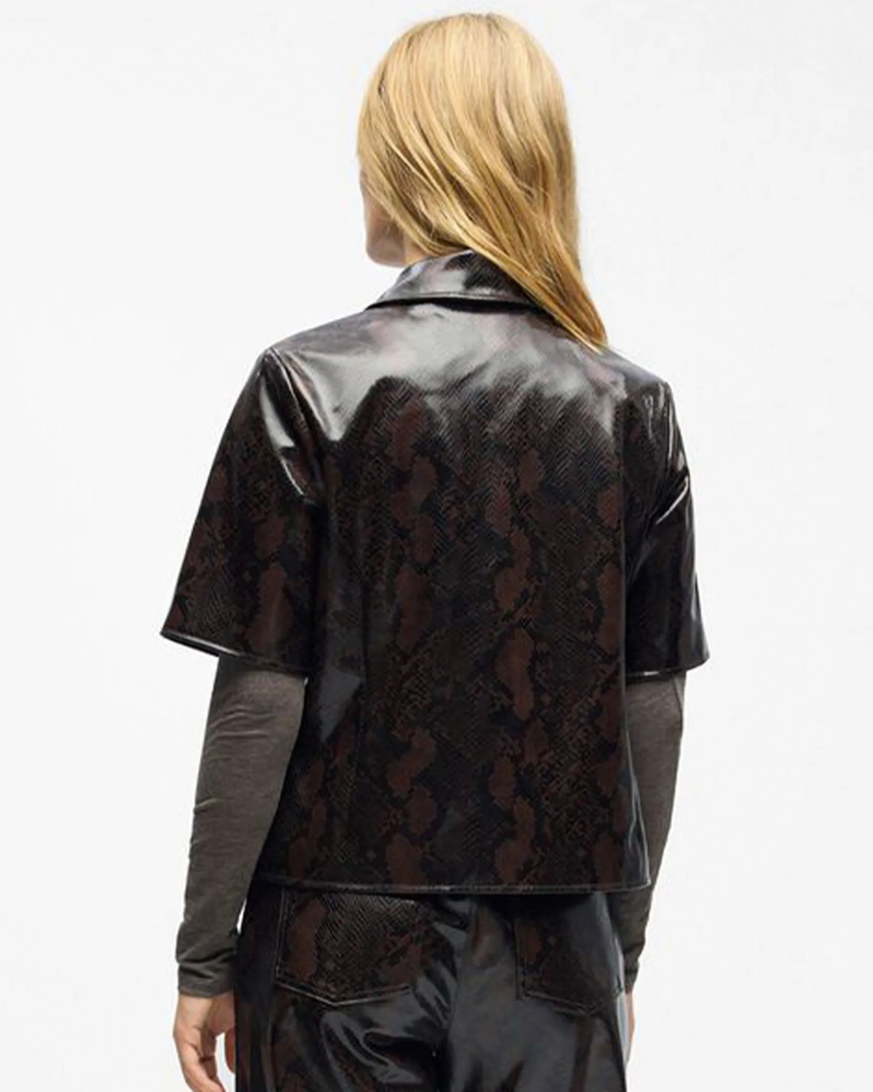 OBJEBBA S/S LO SNAKE TOP