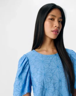 OBJILLY S/S RE O-NECK TOP