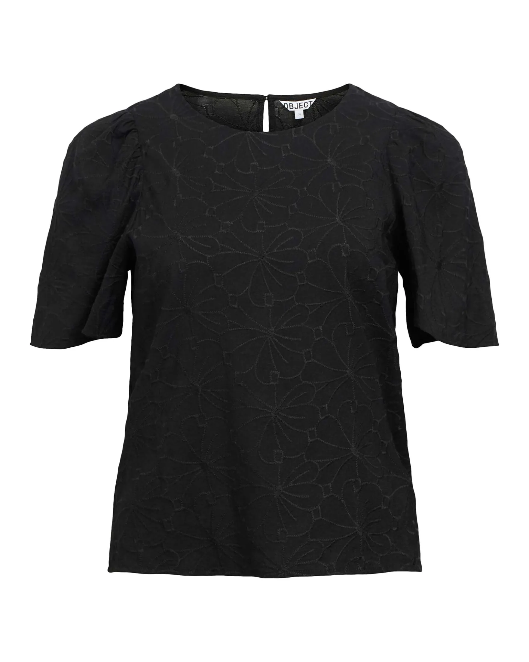OBJILLY S/S RE O-NECK TOP