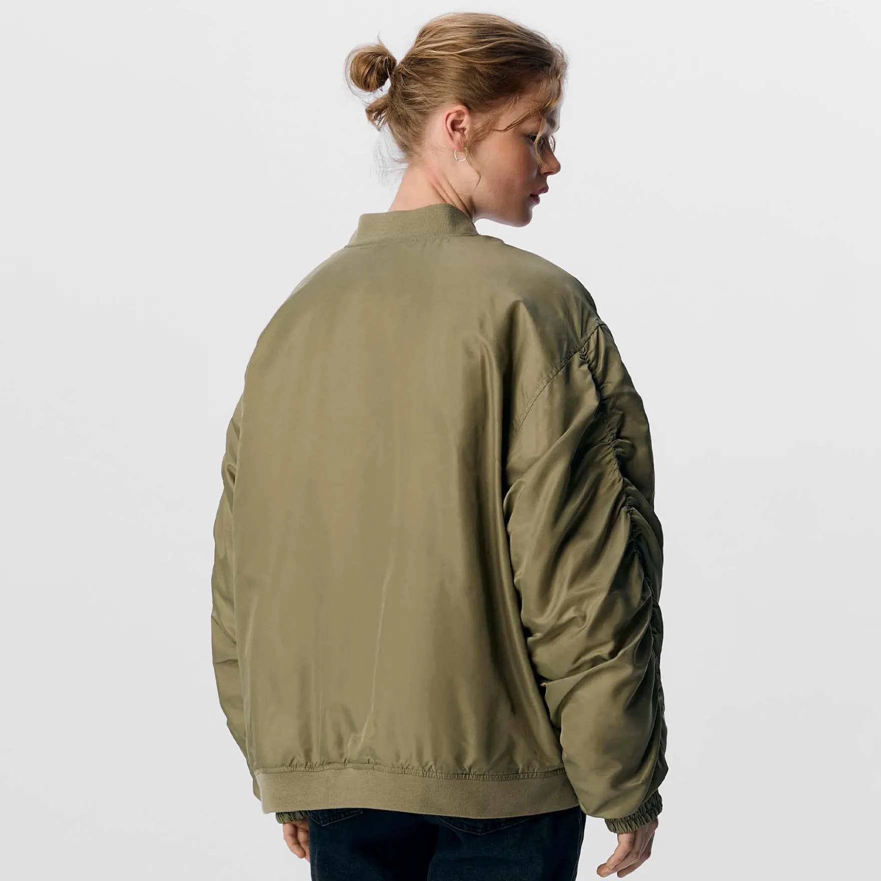 Objmary oversize bomber jacket