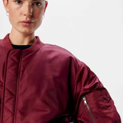 Objmary oversize bomber jacket