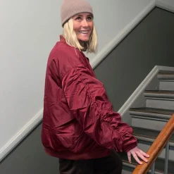 Objmary oversize bomber jacket