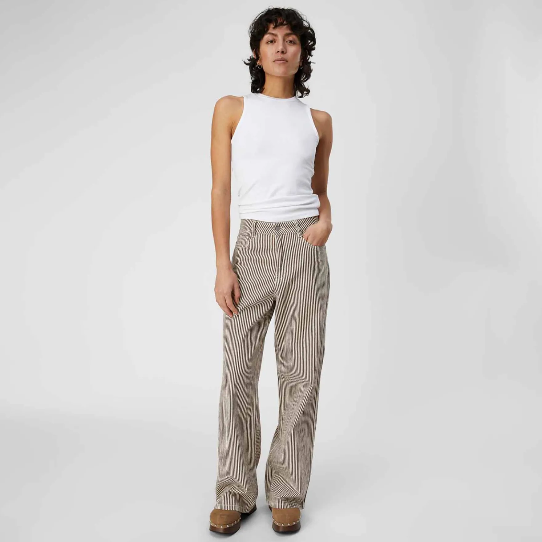 Objmoji mw wide long jeans