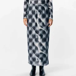 Objmontana mw midi mesh skirt