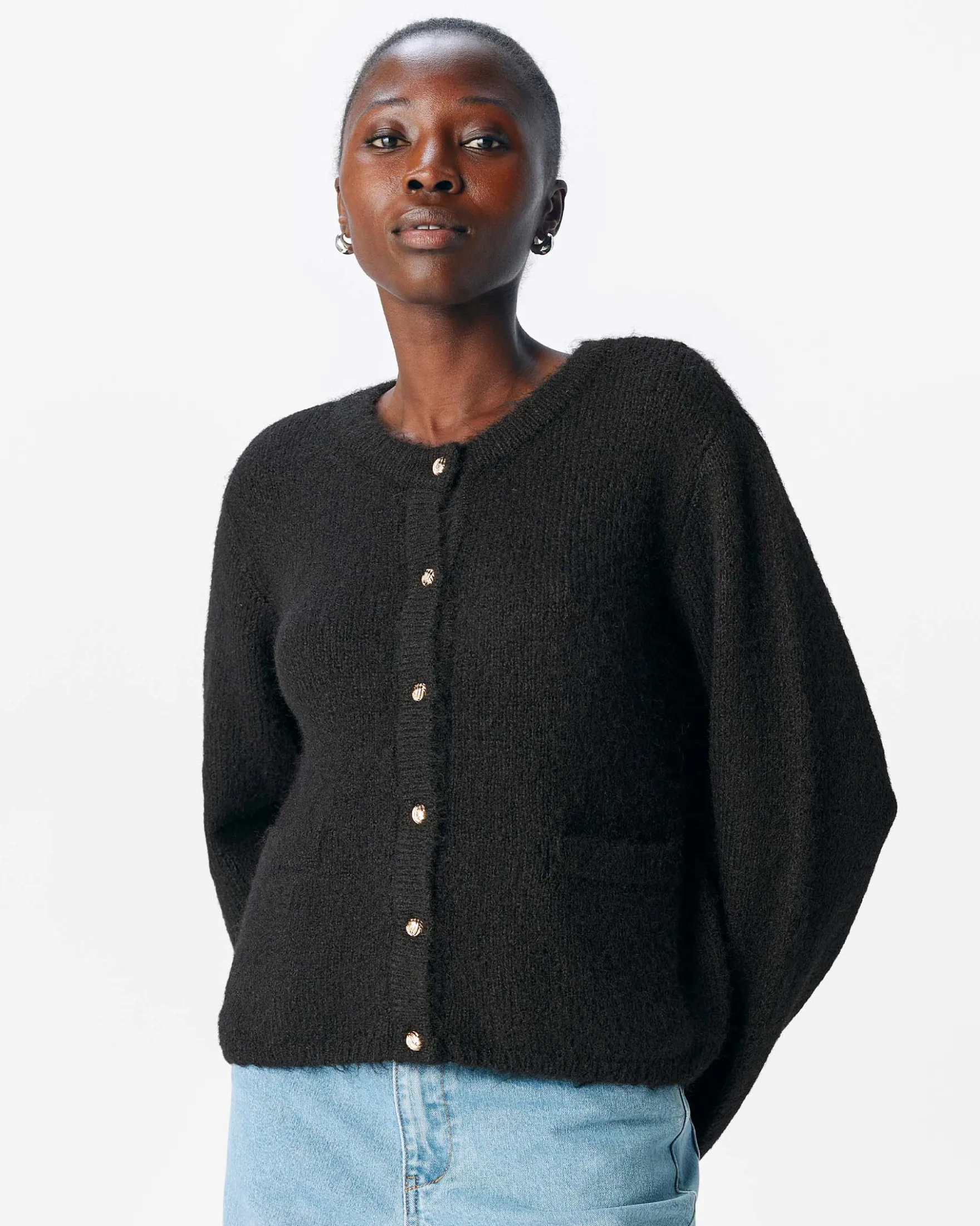 OBJSAGGIA RE L/S KNIT CARDIGAN