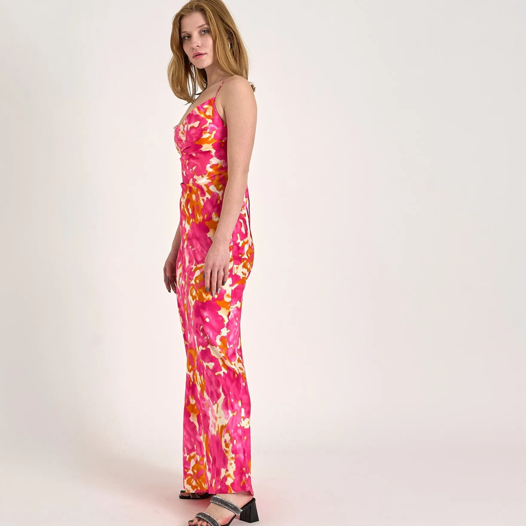 Objsally maxi slip dress