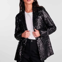 Pcbossy sequin blazer