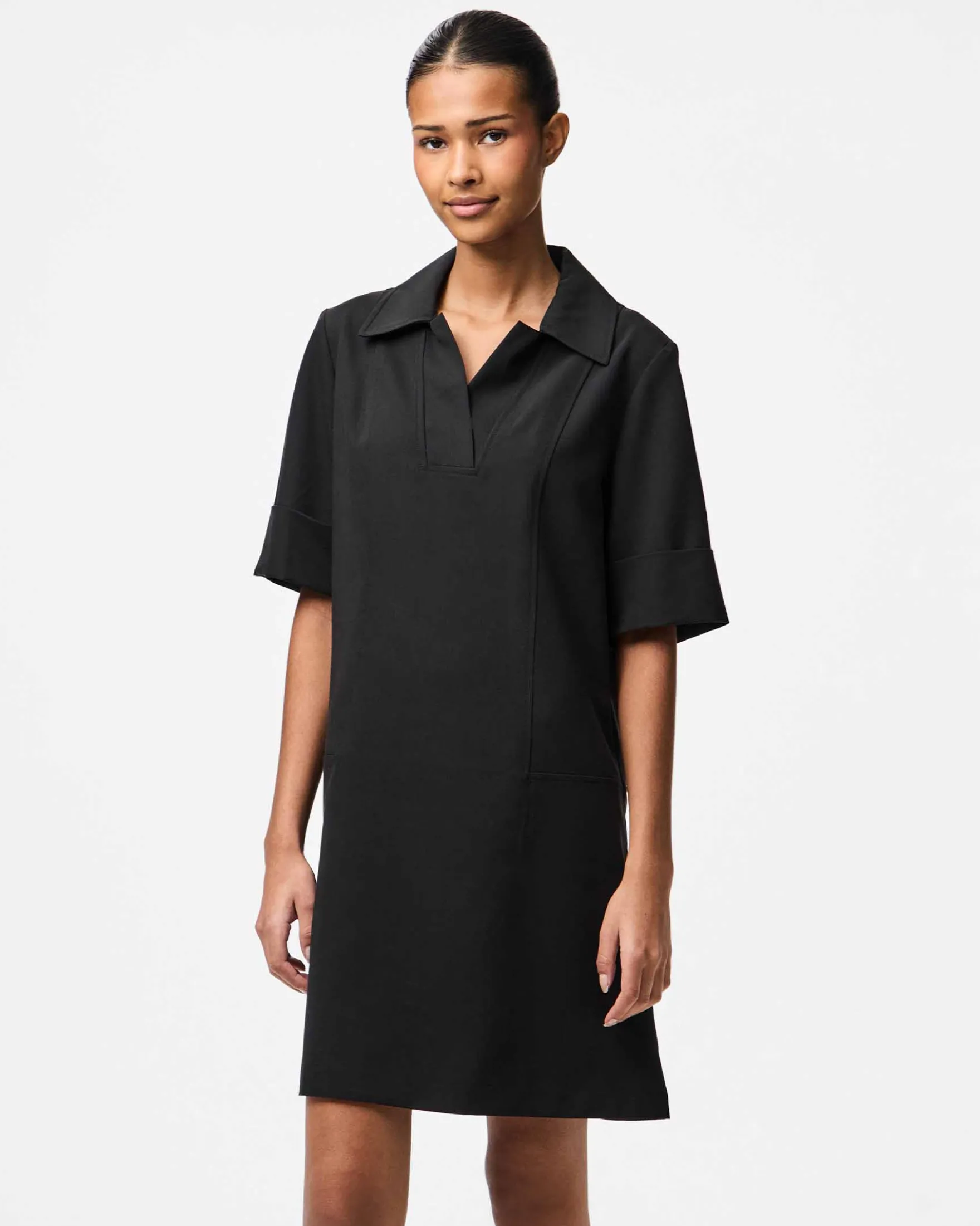 PCFRIDA SS V-NECK DRESS