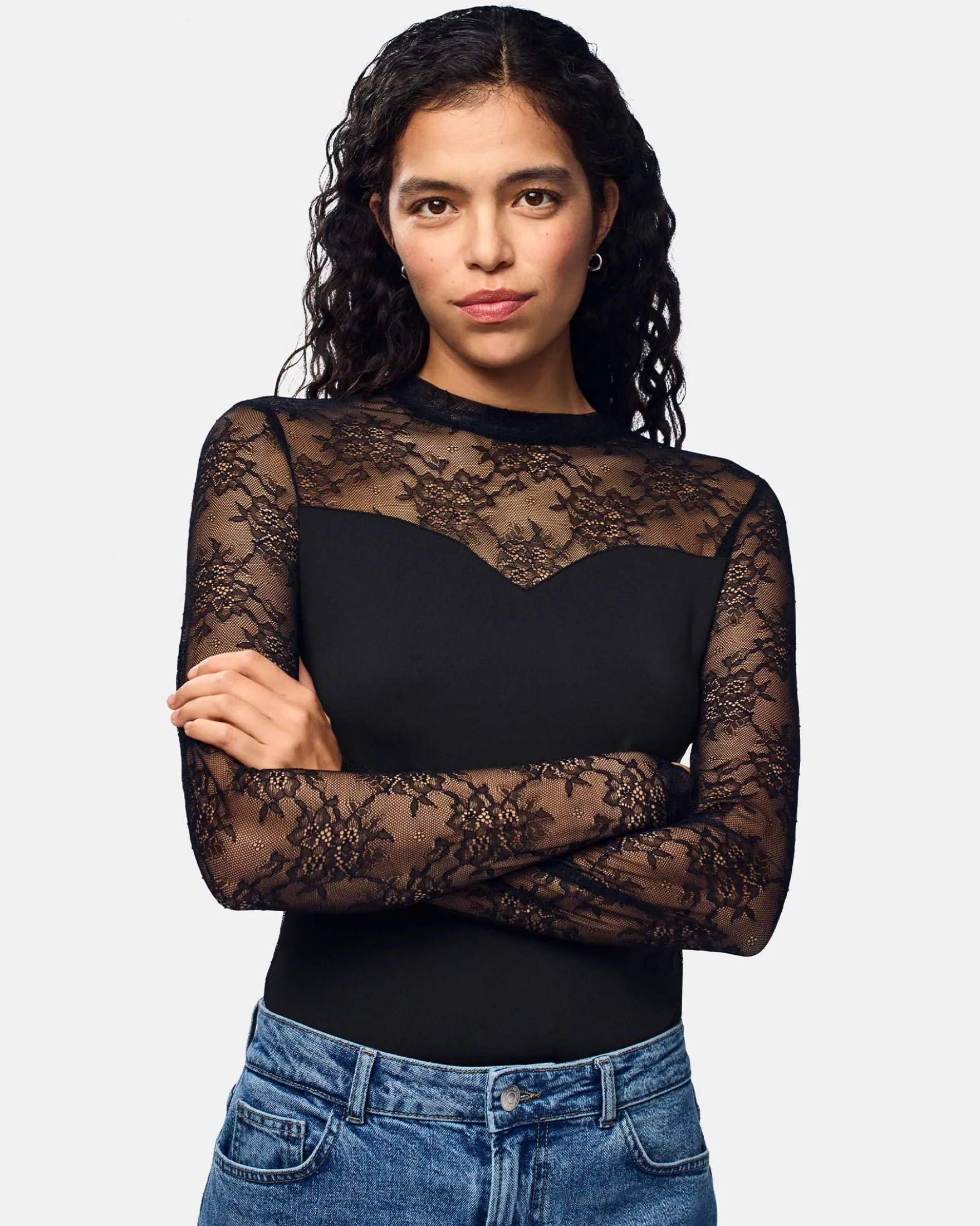 PCMILLY LS LACE BODY