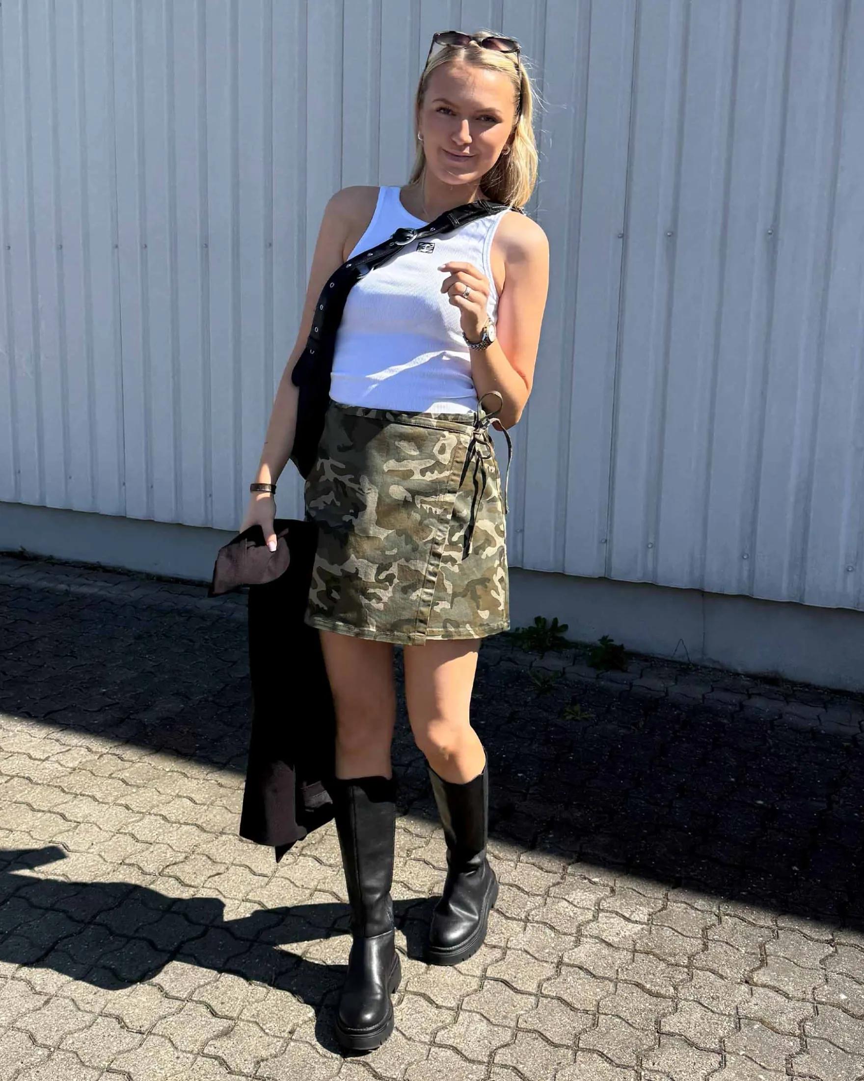 PCMIMMI WRAP SKIRT