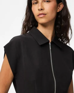 PCMORGAN SL SHORT ZIP DRESS