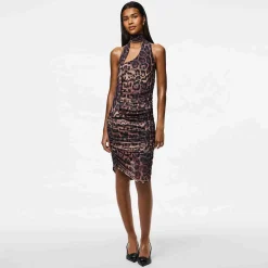 Pcnalle sl halterneck mesh dress