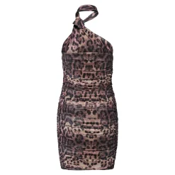 Pcnalle sl halterneck mesh dress