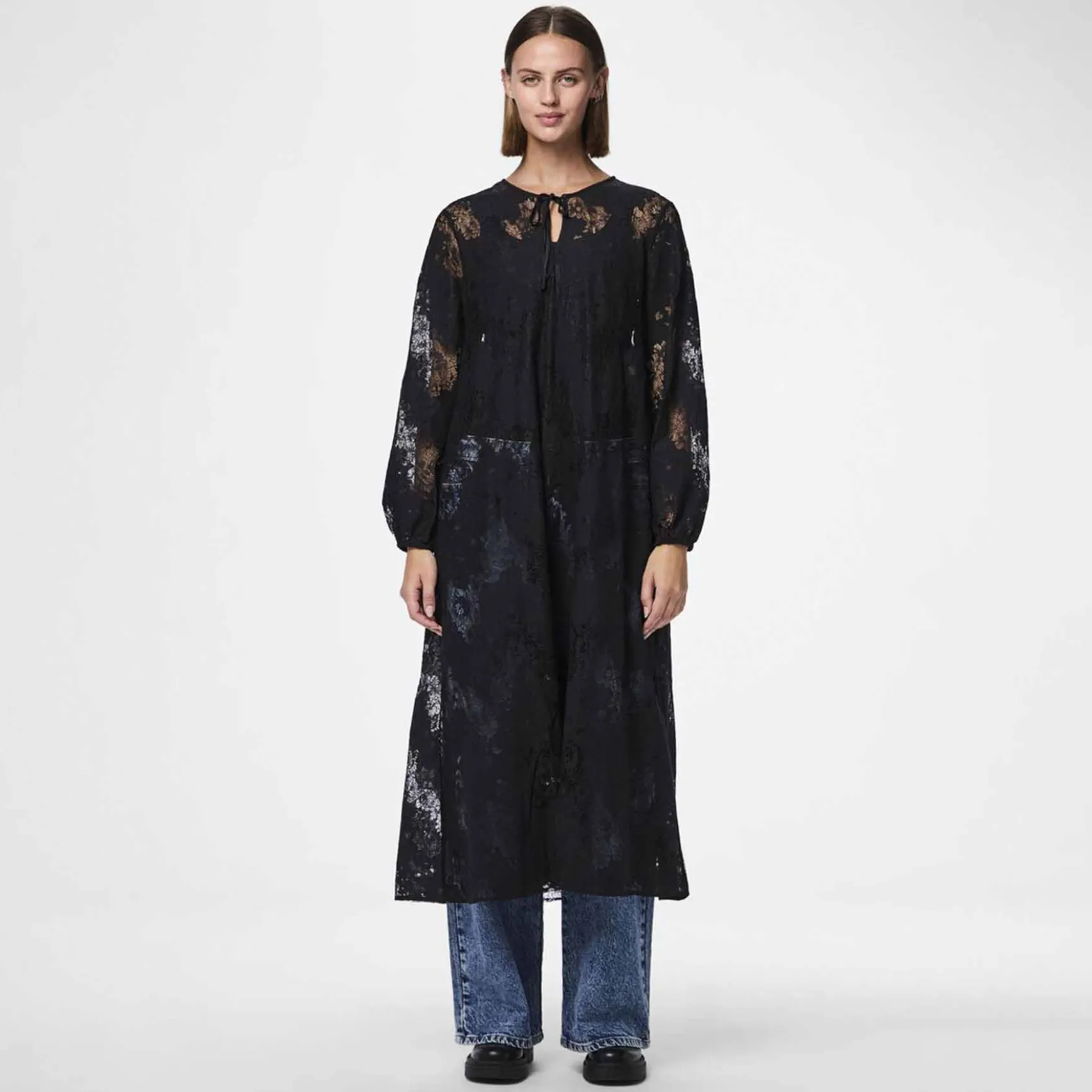Pcnorinne ls midi dress
