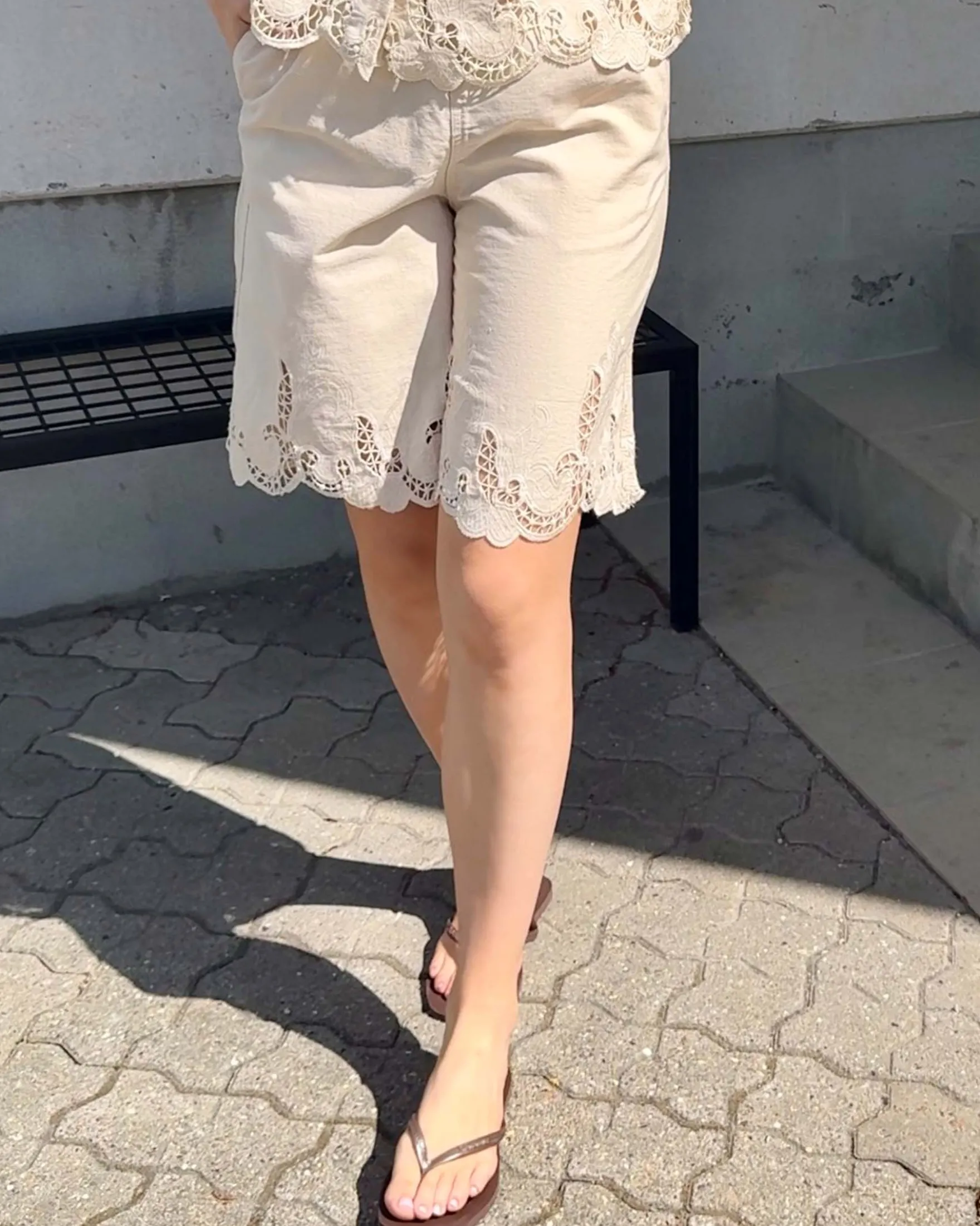 PCPIPER DENIM SHORTS