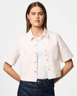 PCSALUME SS DENIM SHIRT