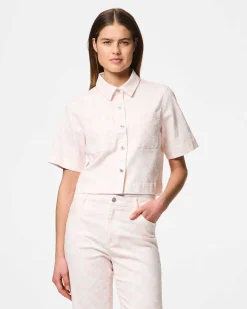 PCSALUME SS DENIM SHIRT