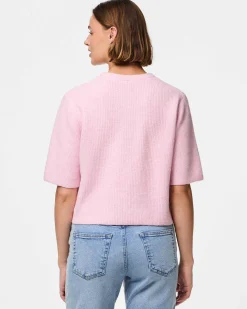 Pcsilly ss o-neck knit