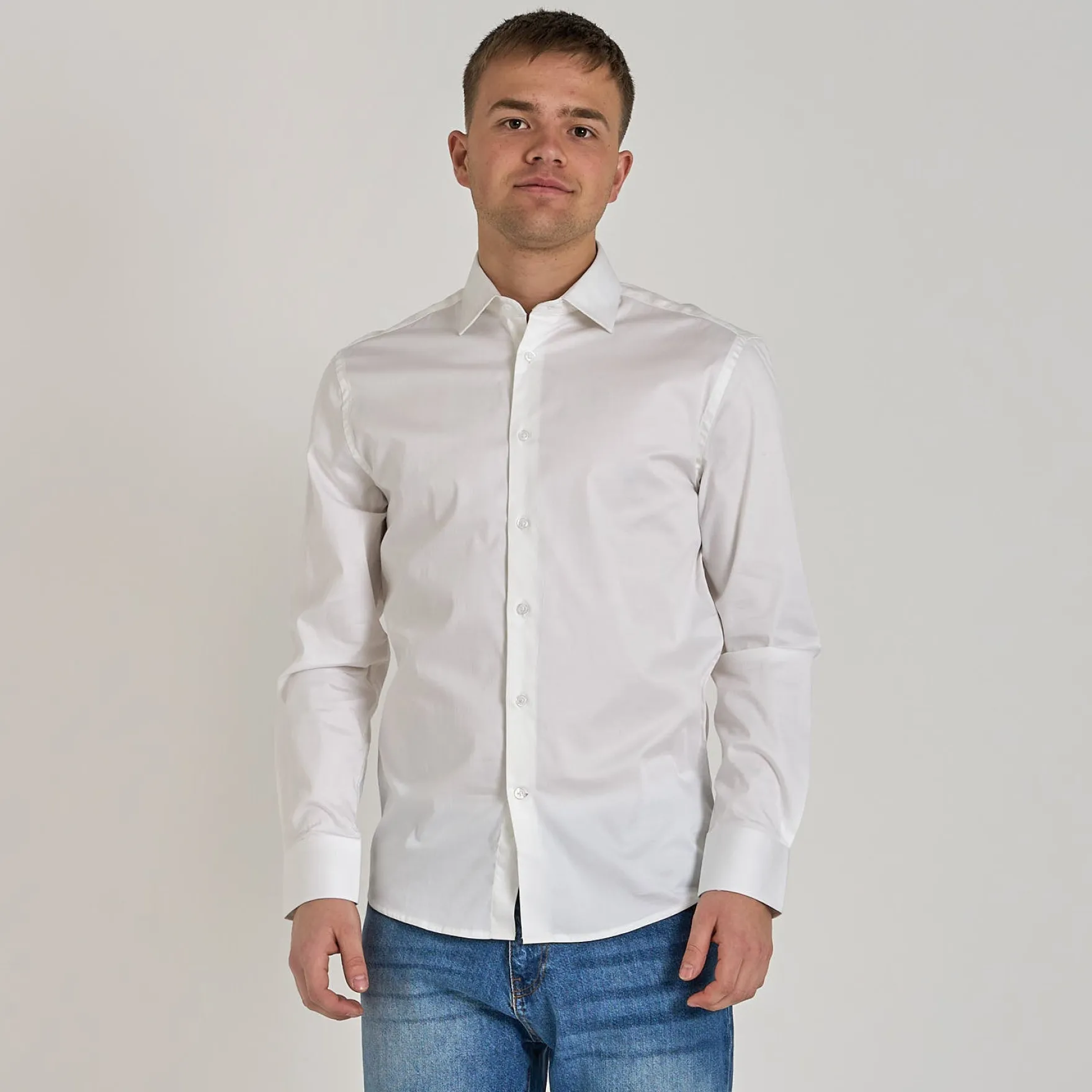 Poplin stretch shirt