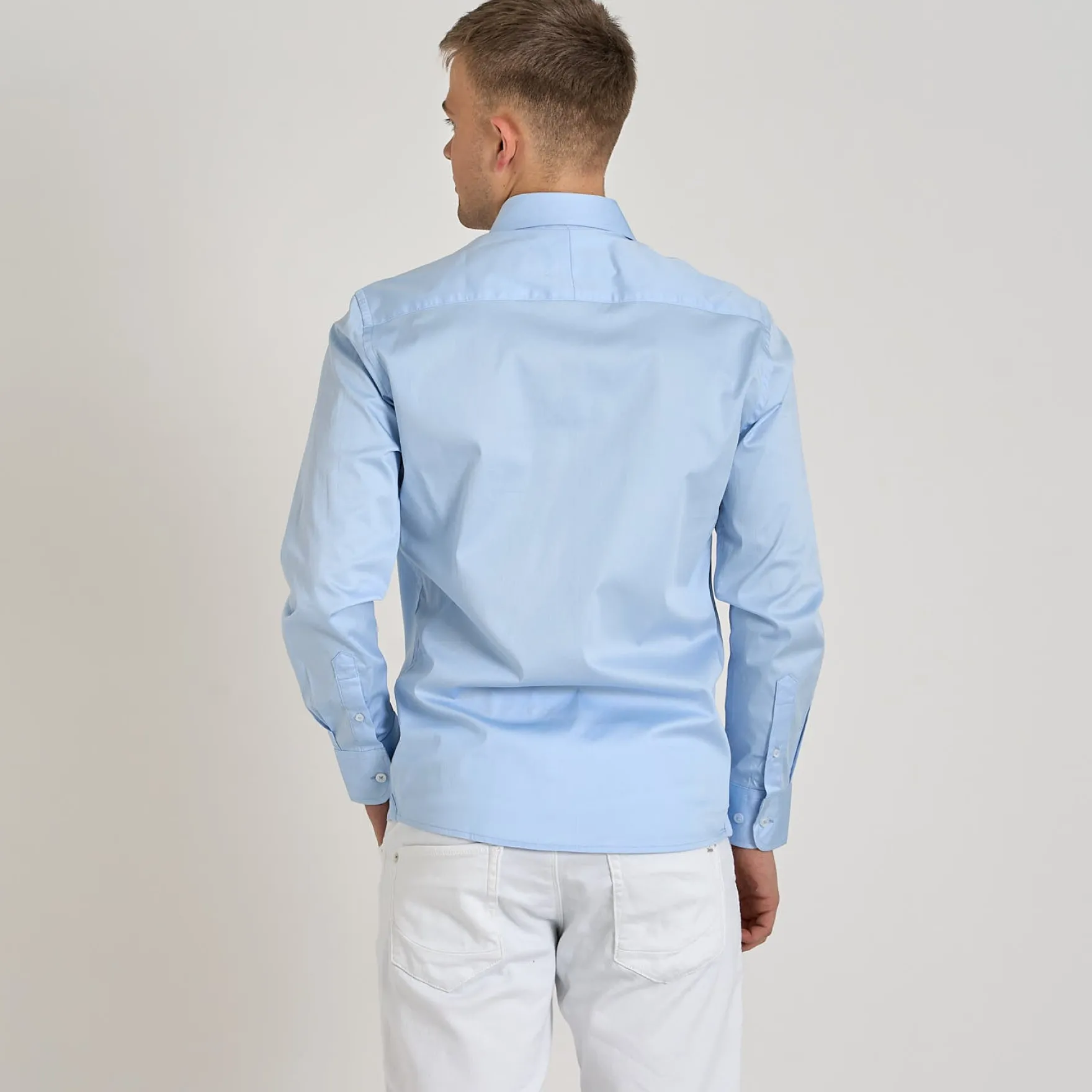 Poplin stretch shirt