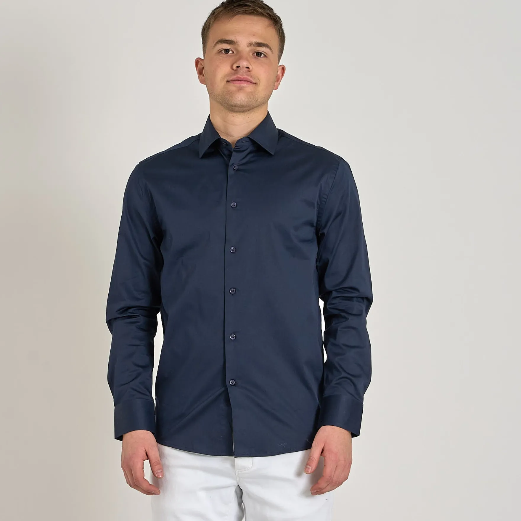 Poplin stretch shirt