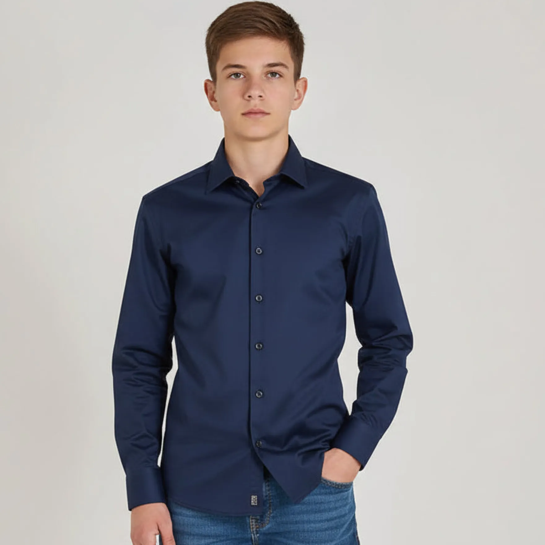Poplin stretch shirt