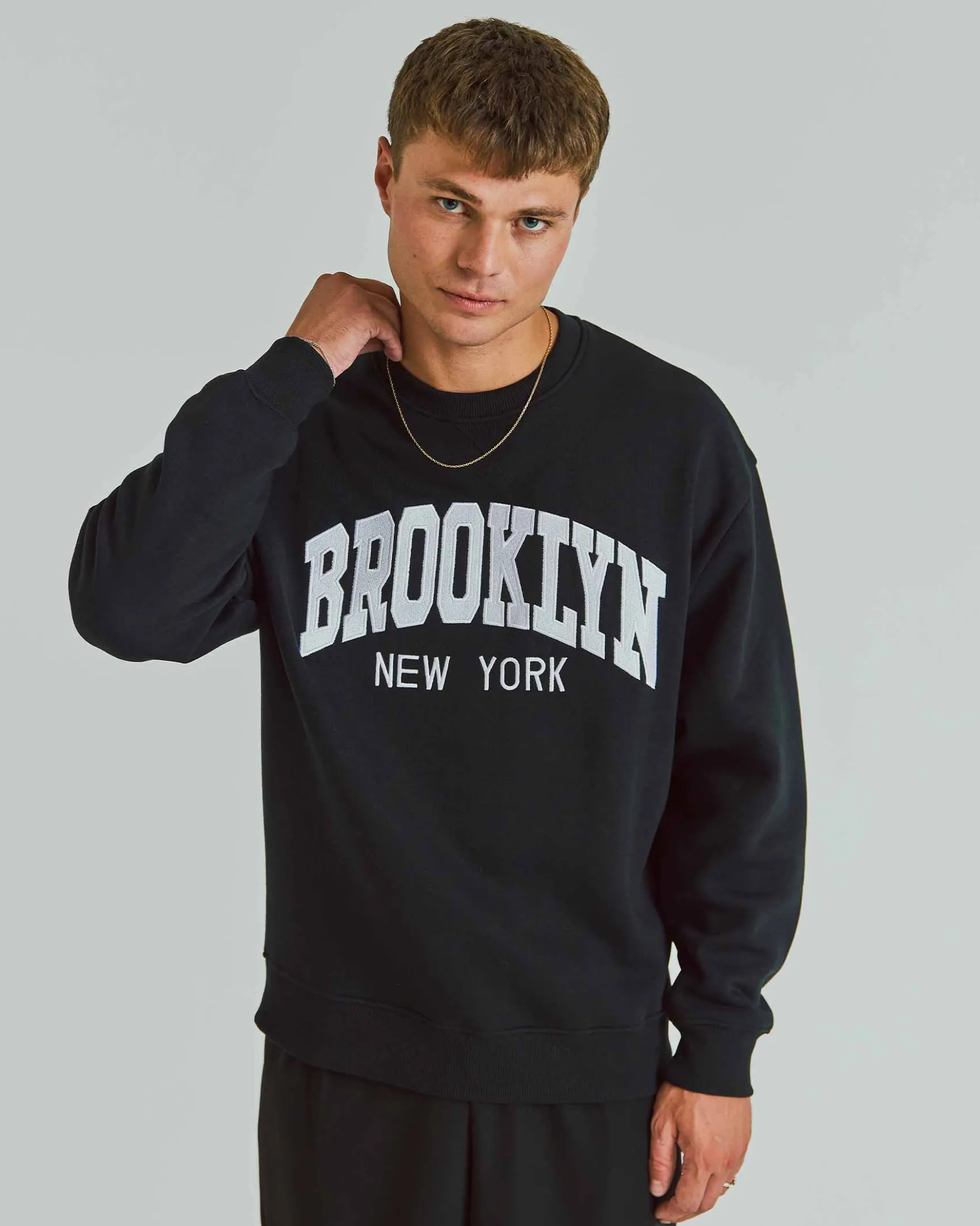 Printed Boxy Crew