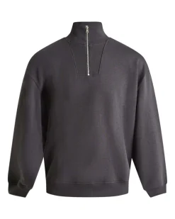 Printed Boxy Half Zip