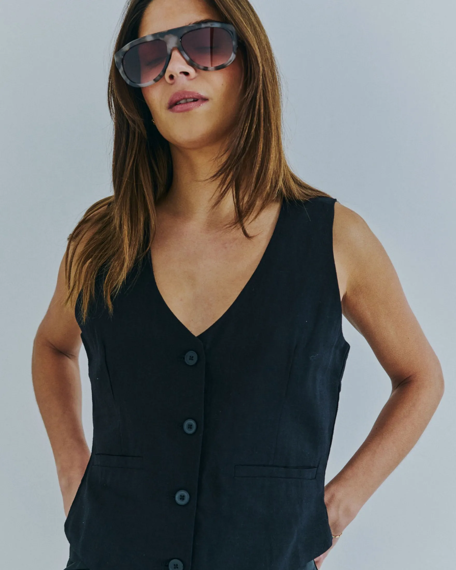 Puragnes linen vest