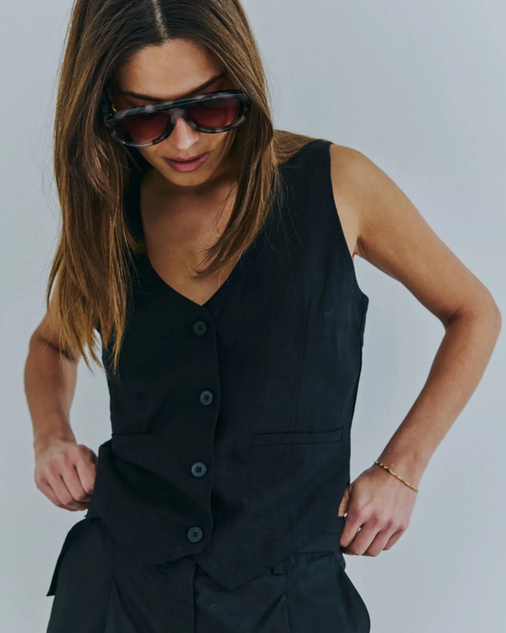 Puragnes linen vest