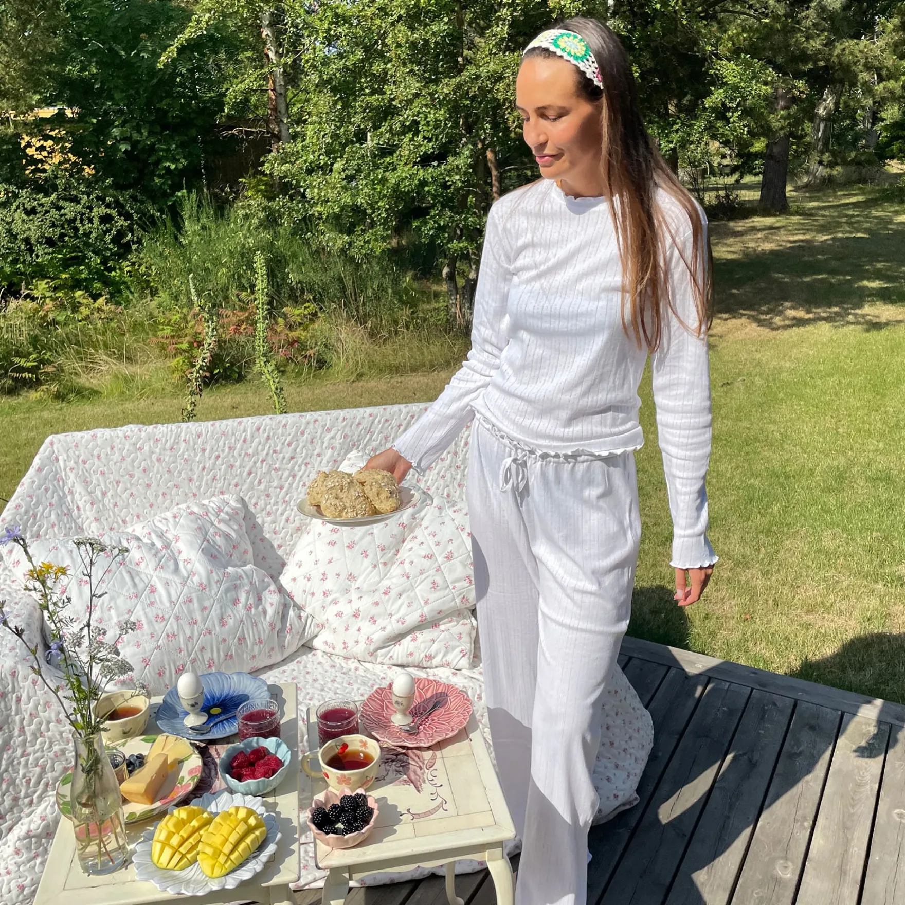 Purasta pointelle pants
