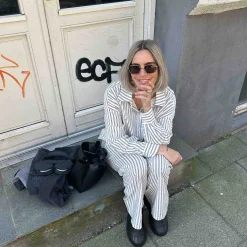 Purcathrine stripe shirt