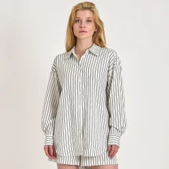 Purcathrine stripe shirt
