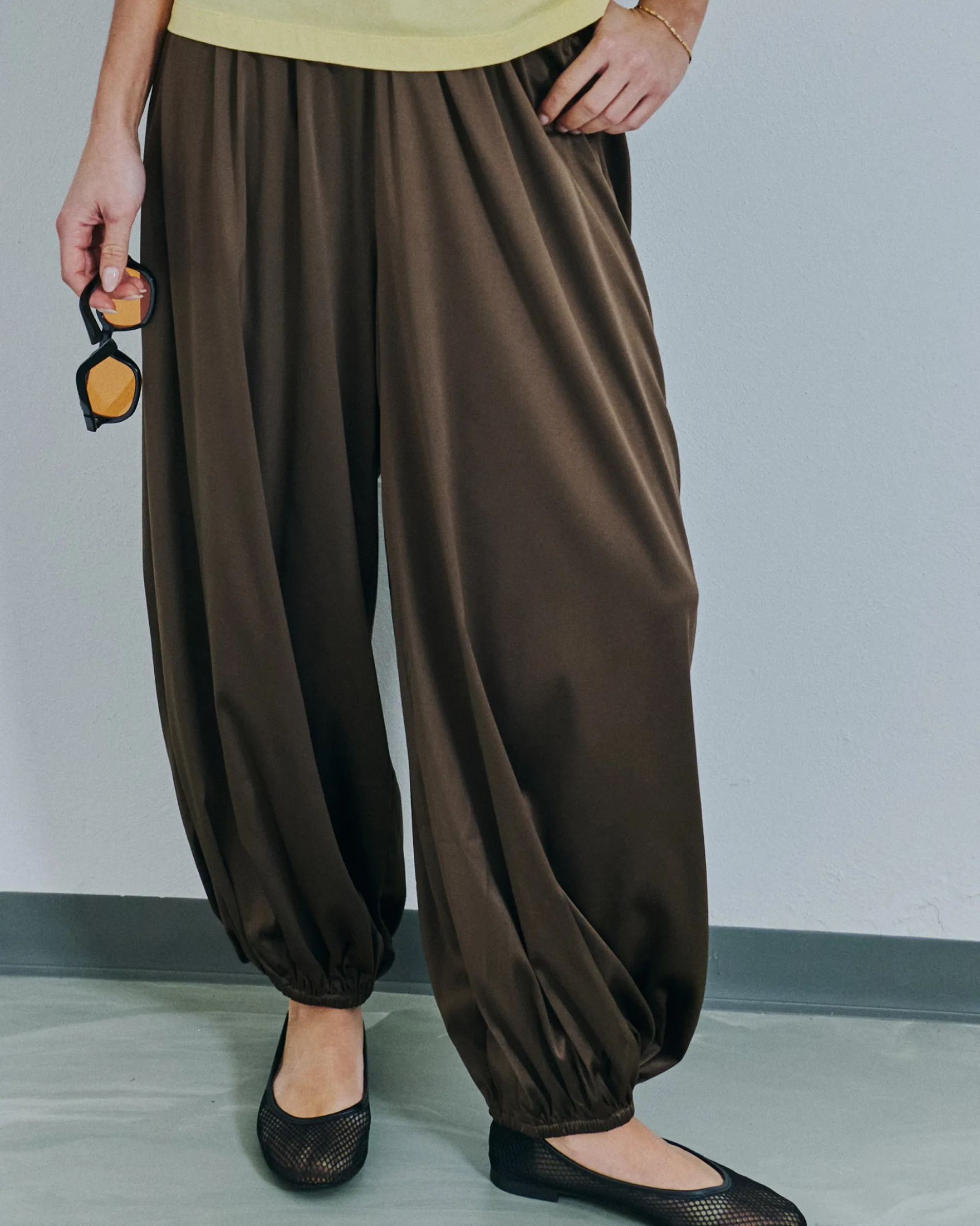 Puresmine satin harem pant