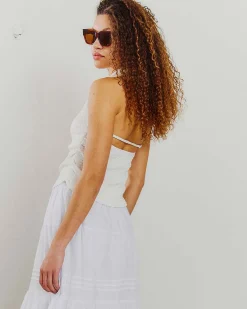 Purfelli halterneck top