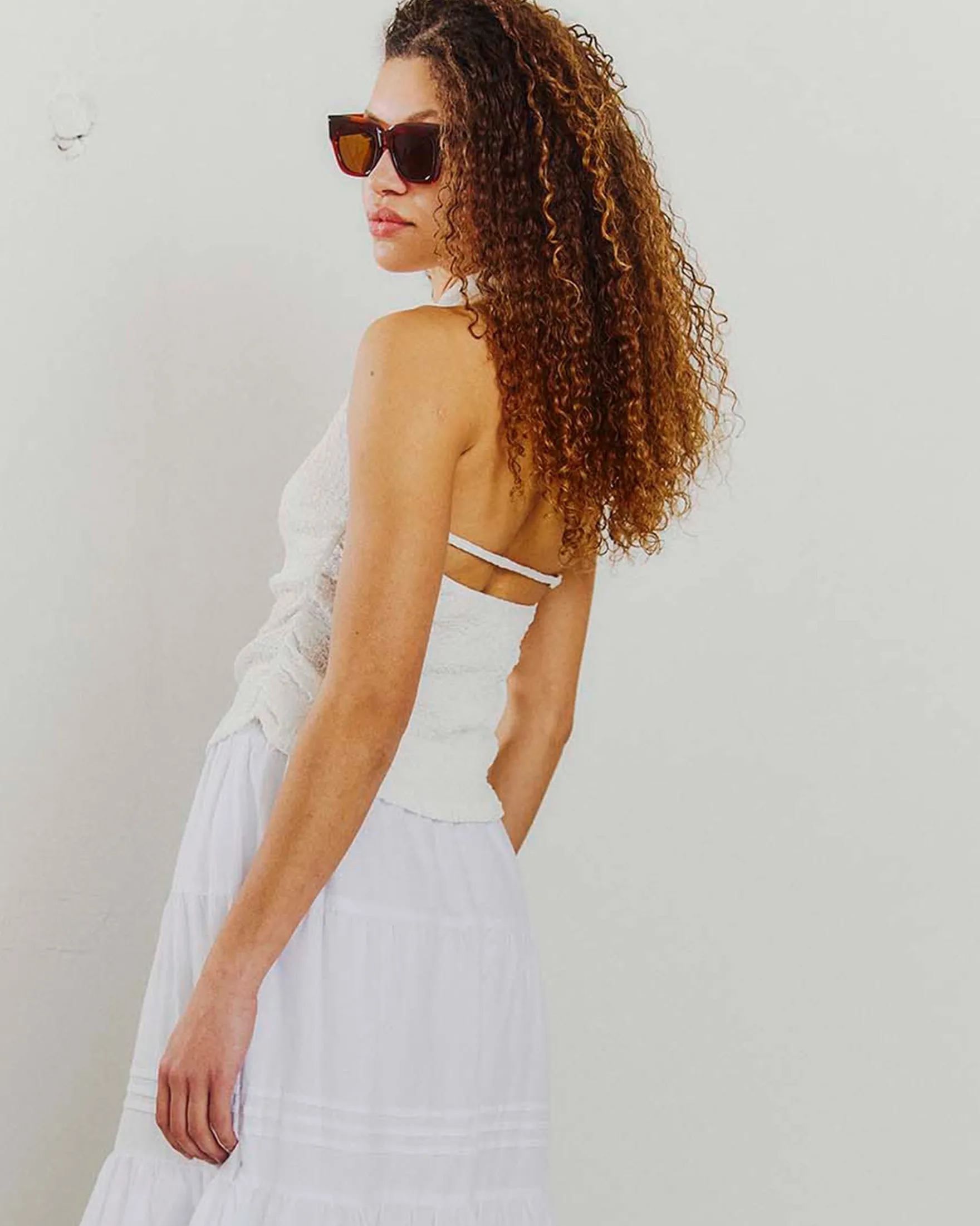 Purfelli halterneck top