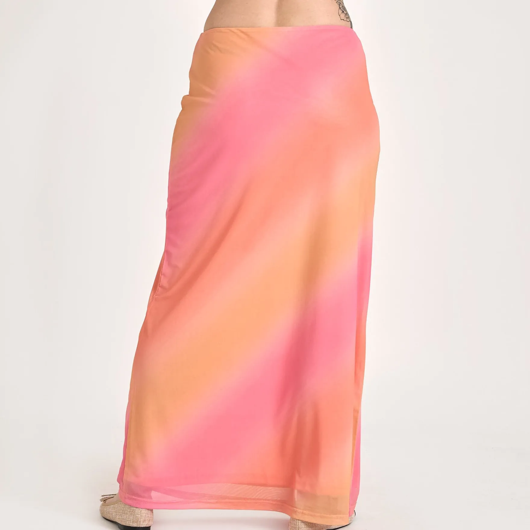 Purmillymy mesh long skirt