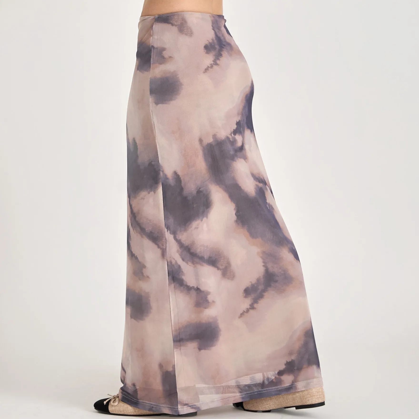 Purmillymy mesh long skirt