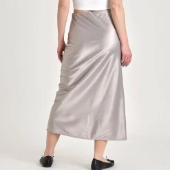 Pursarah bow satin skirt