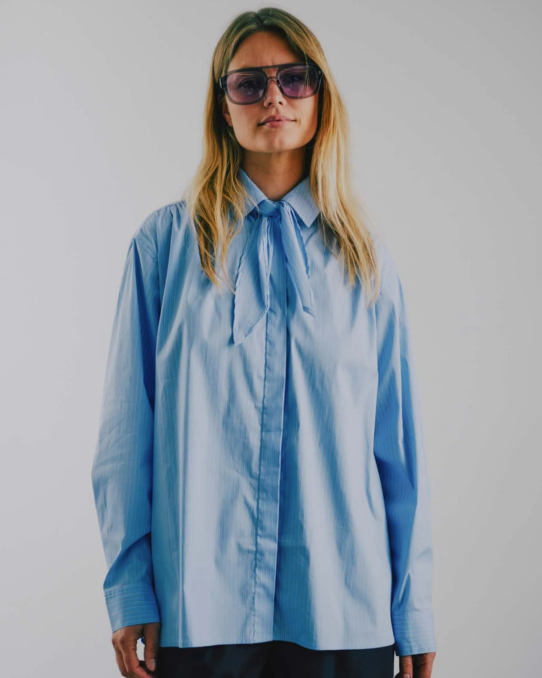 Rachel scarf shirt